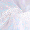 8ftx8ft Iridescent Blue Sequin Photography Booth Backdrop Semi-Sheer Curtain