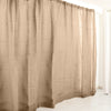 8ftx8ft Natural Jute Burlap Backdrop Curtain Panel, Rustic Photography Backdrops Drapery