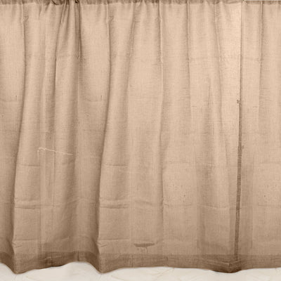 8ftx8ft Natural Jute Burlap Backdrop Curtain Panel, Rustic Photography Backdrops Drapery