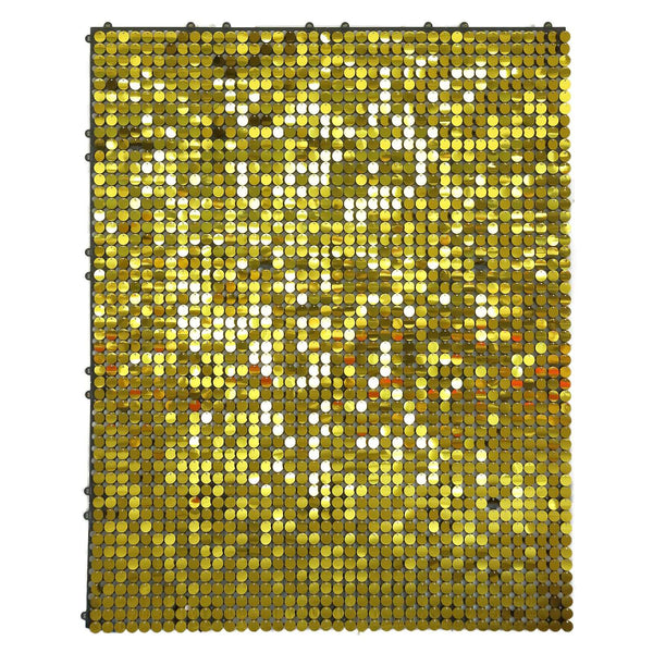 10 Panels | Ritzy Gold Sequin Shimmer Wall Backdrop Panels