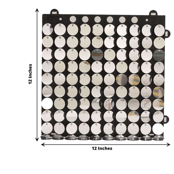10 Panels | Ritzy Silver Sequin Shimmer Wall Backdrop Panels