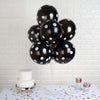 25 Pack | 12inch Black & White Fun Polka Dot Latex Party Balloons