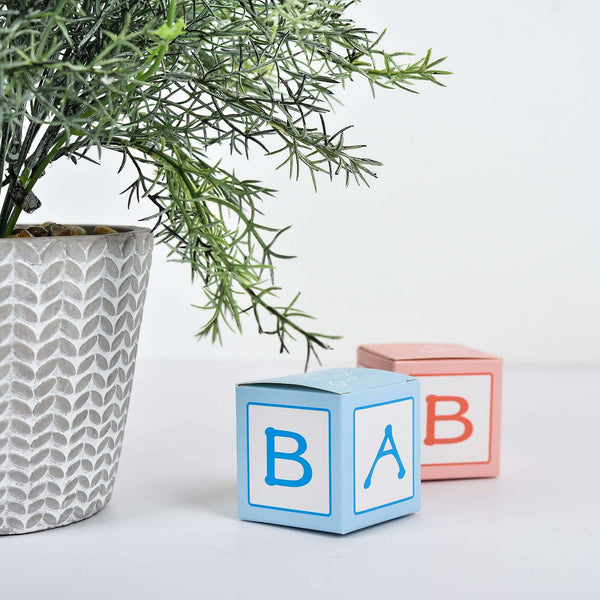Pack of 25 | Blue Baby Shower Favor Boxes, Party Favor Gift Boxes - 2Inch