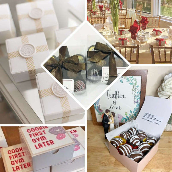 100 PCS | 4"x4"x2" Silver Party Favor Boxes
