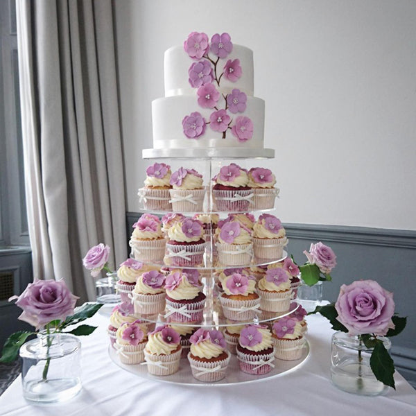 8inch Round Clear Acrylic Cake and Cupcake Display Stand Plates, DIY