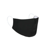 2 Ply Black Ultra Soft 100% Organic Cotton Face Masks, Reusable Fabric Masks With Soft Ear Loops