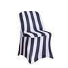 2inch Striped Spandex Stretch Fitted Folding Chair Cover With Foot Pockets - 160GSM#whtbkgd