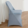 Dusty Blue Spandex Stretch Folding Chair Cover