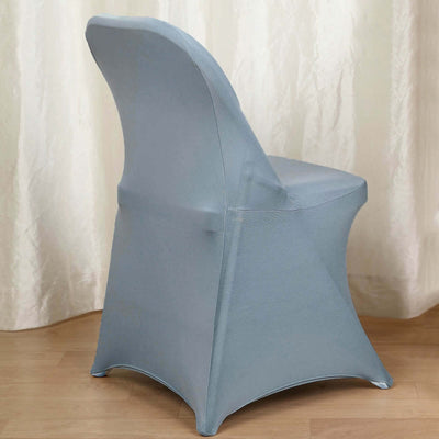 Dusty Blue Spandex Stretch Folding Chair Cover