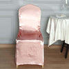 Dusty Rose Satin Universal Chair Cover