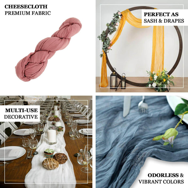 20ft Gauze Cheesecloth Nude Beige Wedding Arch Drapery Fabric