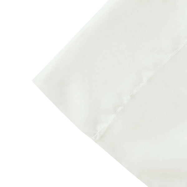 Ivory Sheer Premium Chiffon Curtain Panel Backdrop Drapery With Rod Pockets | 5ft x14ft