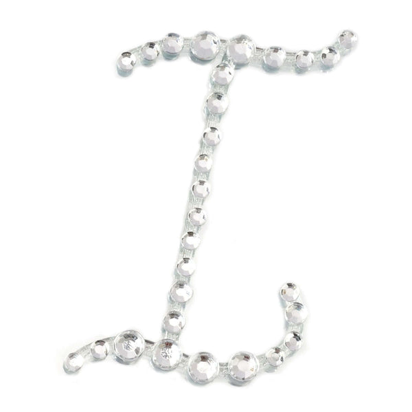 12 Pack | 1.5" Clear | Rhinestone Monogram Sticker Self Adhesive Bling Diamond Letters For DIY