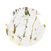 10 Pack | Clear & Gold Marble Print 10Inch Plastic Dinner Party Plates, Disposable Plates#whtbkgd
