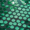 54inch x 4Yards - Hunter Emerald Green Payette Sequin Fabric Roll with Mesh Fabric Base#whtbkgd