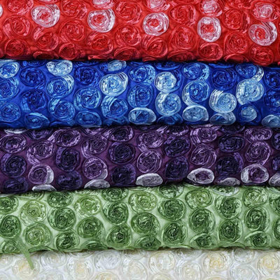 54 Inch x 4 Yards | Rosette Fabric Roll | Fabric by the Roll | TableclothsFactory