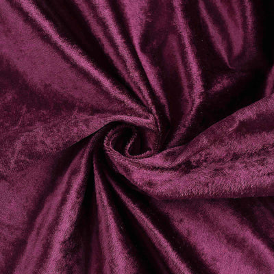 5 Yards | Purple | Velvet Fabric Bolt | 65" Wide  Fabric Roll#whtbkgd