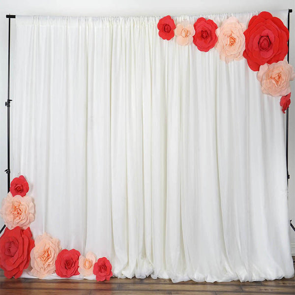 4 Pack 12" Large Red Real Touch Artificial Foam Craft Roses