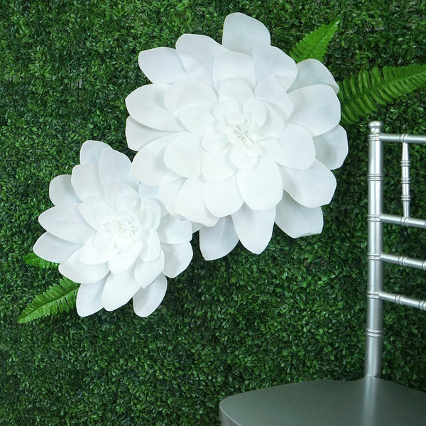 2 Pack 20" White Real Feel Foam Daisy Flowers