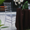 Resin Clear Chiavari Chair, Armless Stackable Chairs