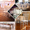 Resin Clear Chiavari Chair, Armless Stackable Chairs