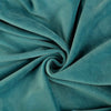 Teal Dining Chair Seat Cover, Velvet Chair Cushion Cover With Tie