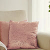 18inch x 18inch Sequin Throw Pillow Cover, Decorative Cushion Case - Square Rose Gold/Blush Sequin