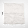 2 Pack | 18Inch White Faux Fur Sheepskin Throw Pillow Cases, Square Pillow Covers