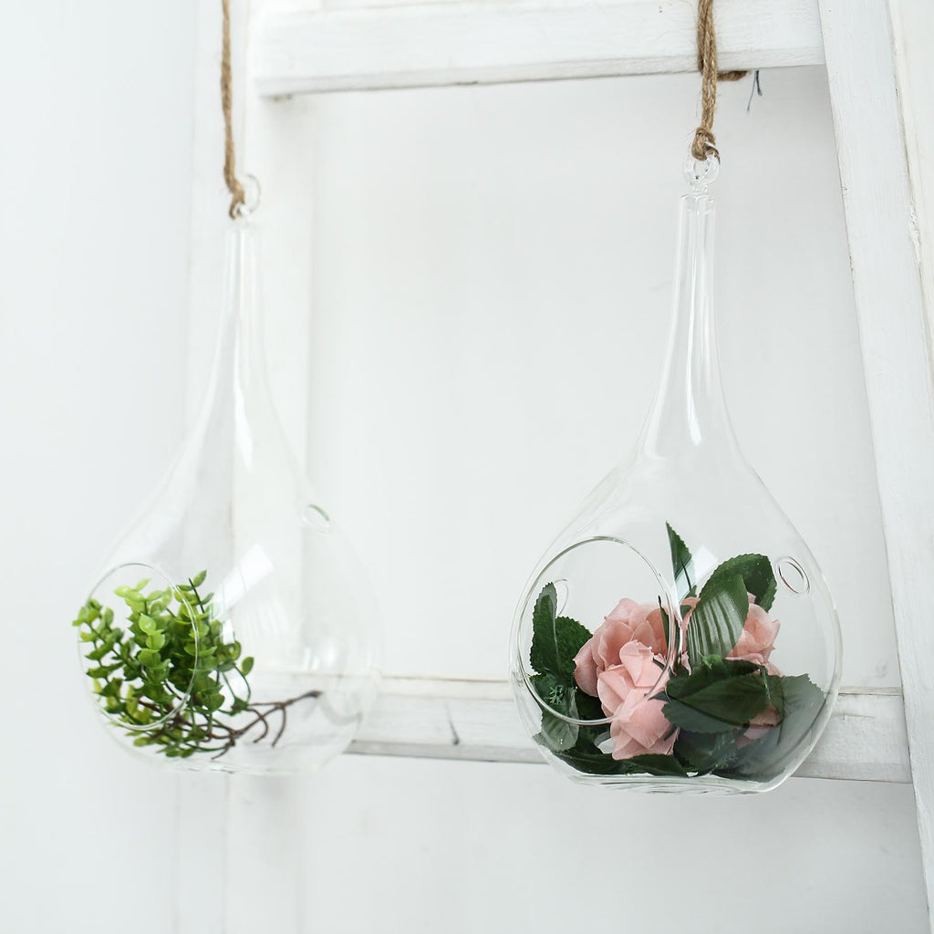 Hanging Glass Jars Pack of 12 