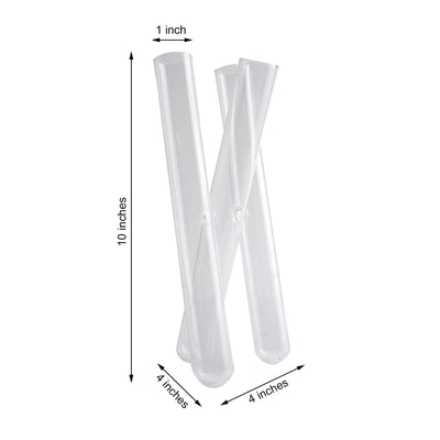 Set of 2 - 3 PCS Clear Glass Conjoined Test Tube Flower Vase Plant Decoration