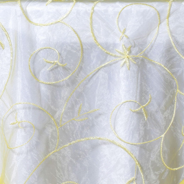 60" Overlay Embroider - Yellow