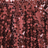 72" x 72" Burgundy Premium Big Payette Sequin Overlay