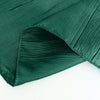 90x90inches Accordion Crinkle Taffeta Table Overlay - Hunter Emerald Green