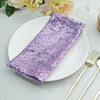 20x20inch Lavender Premium Sequin Cloth Dinner Napkin | Reusable Linen