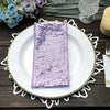 20x20inch Lavender Premium Sequin Cloth Dinner Napkin | Reusable Linen