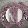 5 Pack | Violet Amethyst Gauze Cheesecloth Cotton Dinner Napkins | 24x19Inch