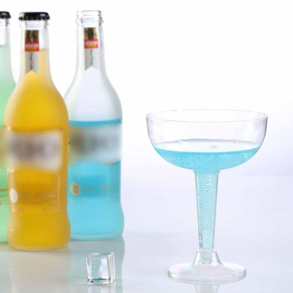 20 Pack Clear 4oz Disposable Champagne Glass Crystal Collection