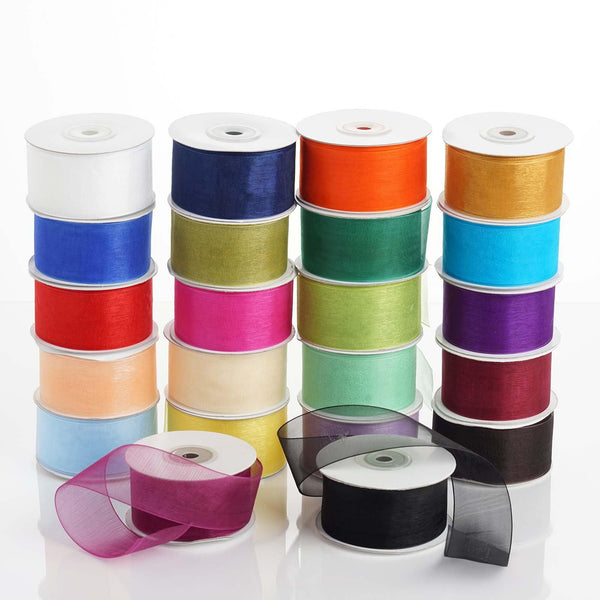 1.5Inch x 25Yards | Organza Ribbon Mono Satin Edge