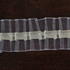 25 Yards Ivory Double Layered Insertion Ruffled Lace Trim With Classic Organza Fabric