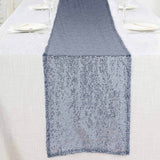 12x108Inch Dusty Blue Premium Sequin Table Runners