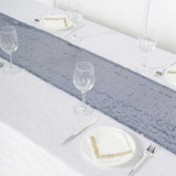 12x108Inch Dusty Blue Premium Sequin Table Runners