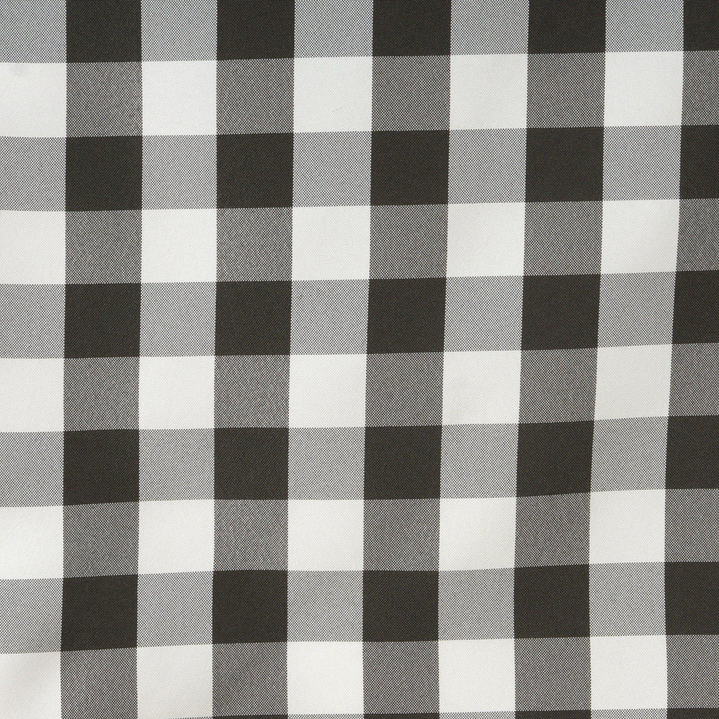 black and white checkered runner