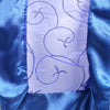 14"x108" Royal Blue Satin Embroidered Sheer Organza Table Runner