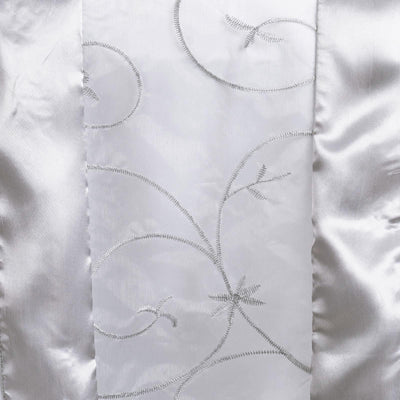 Table Runner Embroider - Silver#whtbkgd