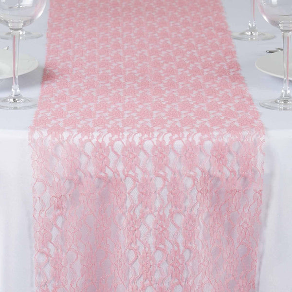 Floral Lace Runner - Rose Quartz