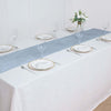 12Inch x 108Inch | Dusty Blue | Premium Velvet Table Runner