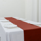 12x108Inch Terracotta Premium Velvet Sheen Finish Table Runner