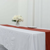 12x108Inch Terracotta Premium Velvet Sheen Finish Table Runner