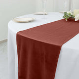 12x108Inch Terracotta Premium Velvet Sheen Finish Table Runner