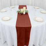 12x108Inch Terracotta Premium Velvet Sheen Finish Table Runner